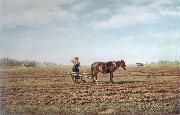 Mikhail Klodt In the Ploughed Field Germany oil painting artist